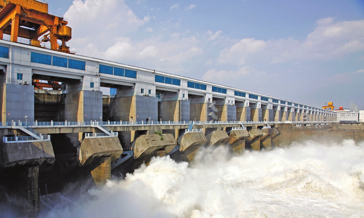 Panoramic view of Gezhouba Hydro Complex Photo: Bao Mingliang/Courtesy of Three Gorges Corporation